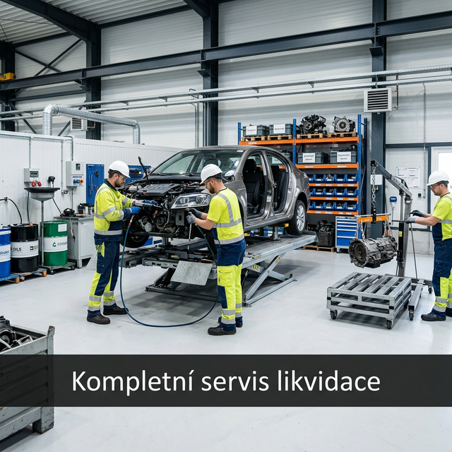 Kompletní servis ekologické likvidace vozidel Kladno